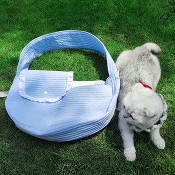 Куче Кученце Коте Carrier Чанта за домашни любимци Затваряне с цип Меко голямо пространство Ръчно изработен домашен любимец за пътуване