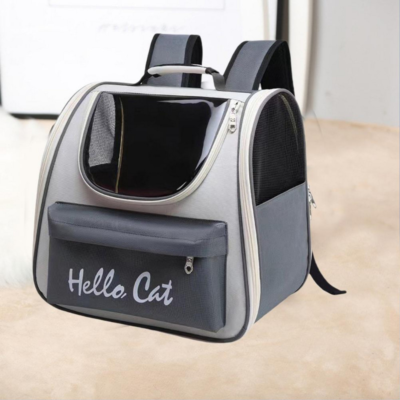 Naminių gyvūnėlių krepšys Atsparus įbrėžimams Lengvai valomas Pakabinamas įrankis Tinklelio dizainas Žygiai Stovyklavietės Naminių gyvūnėlių nešiojimo krepšys Katės krepšys lauke