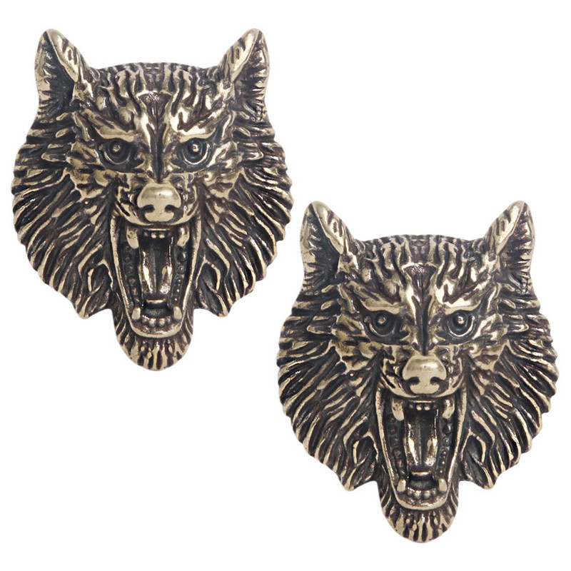 2 gab. Pielikums Metāla apdare Misiņa Sīkrīka sprādzes Ornaments Aksesuāri Šiks dekors Stilīgas pogas DIY Concho Bag