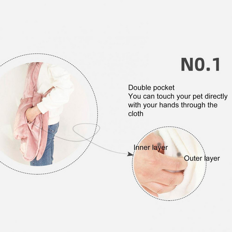 Praktična torba za držanje kućnih ljubimaca Torba za kućne ljubimce koja ne blijedi Super meka pregača za držanje mačaka bez ruku Vreća za spavanje za kućne ljubimce Višenamjenska