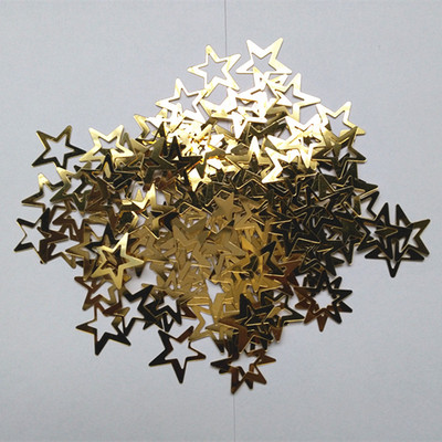 1000gab./somiņa Zelts Metāliski Dobu Zvaigznes Konfeti Kāzu Ballīšu Dekorēšanai Diy Dzimšanas Dienu Aksesuāri Svētku Dekors PVC Izejmateriāli