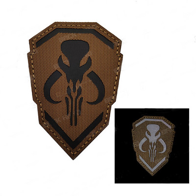 3D PVC/IR/hímzett fejvadász foltok karszalag katonai IR fényvisszaverő nylon jelvények világító foltok ruházati hátizsákhoz