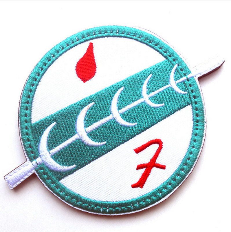 3D PVC/IR/hímzett fejvadász foltok karszalag katonai IR fényvisszaverő nylon jelvények világító foltok ruházati hátizsákhoz