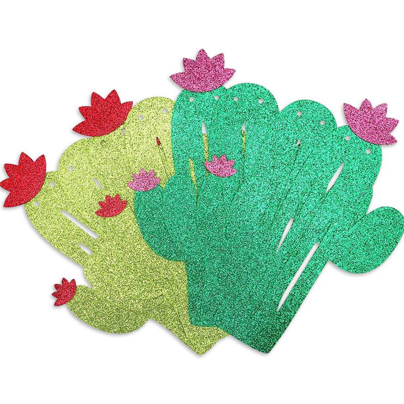 2M Blagdanska zabava Dekoracija Kaktus Zastavica Banner Rođendanska zabava Vjenčanje Dječji tuš Viseći vijenac Potrepštine za dekoraciju zabave
