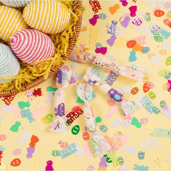 Happy Easter Eggs Rabbit Bunny Chick Paper Confetti DIY Πασχαλινό τραπέζι Scatter Διακόσμηση για προμήθειες για πασχαλινό πάρτι στο σπίτι