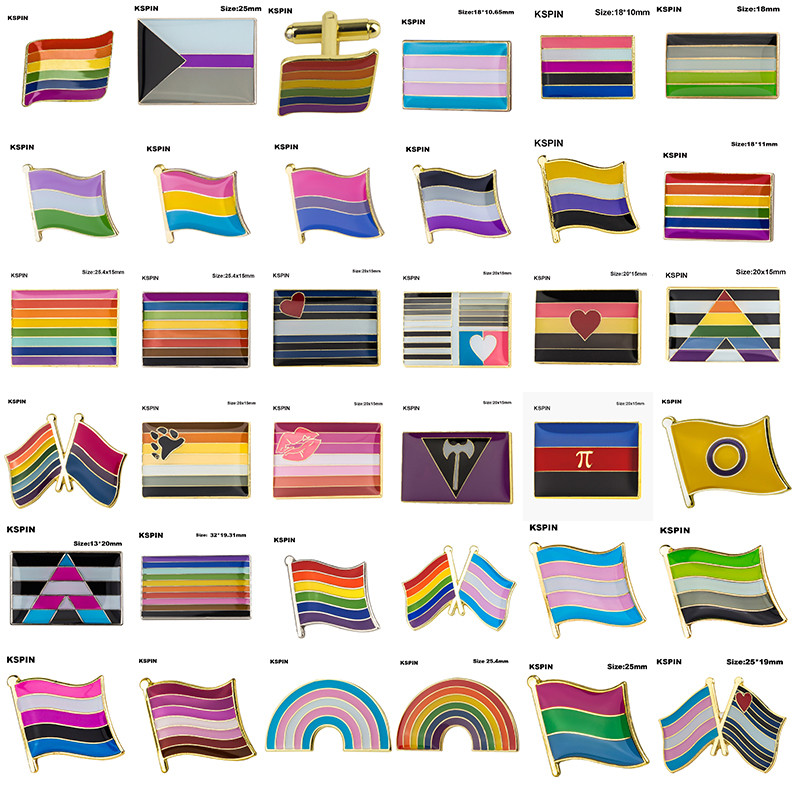 LGBT Pride Transgender Gender Fluid Aromantic Genderqueer Panseksuāls Biseksuāls Aseksuāls Nebināra lūpu krāsa Lesbian Polyamorou