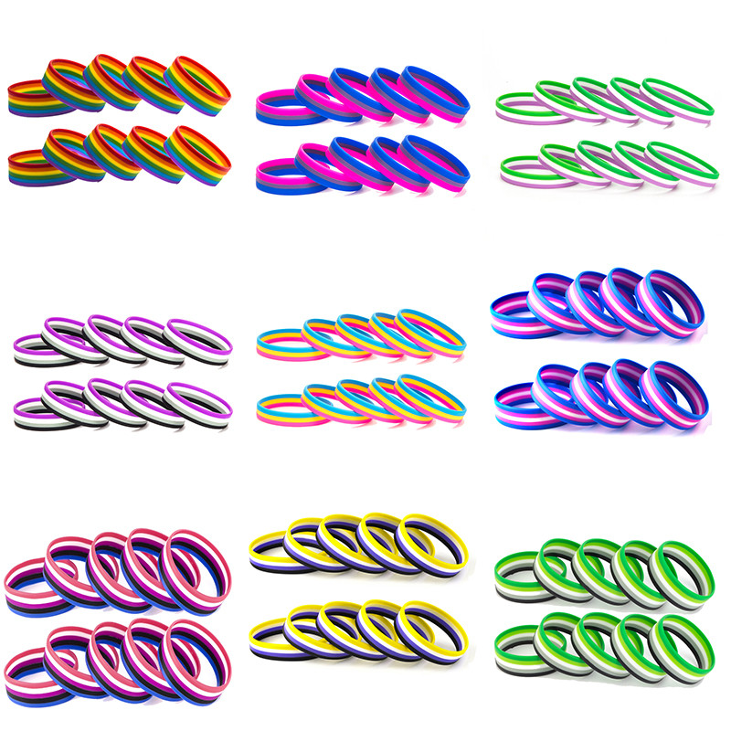 LGBT Pride Transgender Gender Fluid Aromantic Genderqueer Panseksuāls Biseksuāls Aseksuāls Nebināra lūpu krāsa Lesbian Polyamorou