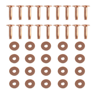 20 komplekti Kniedes komplekts Kniedes komplekts Metāla kniedes Cauruļveida metāla kniedes ar perforatora iestatīšanas rīku DIY amatniecības apģērbu remontam