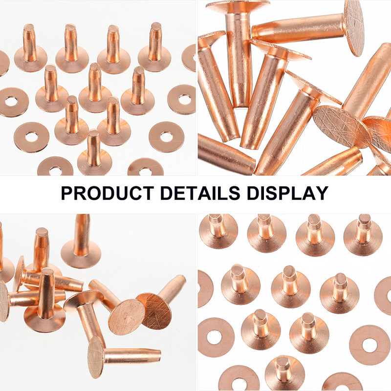 20 komplekti Kniedes komplekts Kniedes komplekts Metāla kniedes Cauruļveida metāla kniedes ar perforatora iestatīšanas rīku DIY amatniecības apģērbu remontam