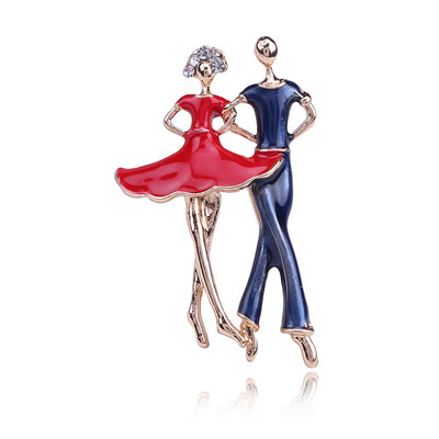 Divat Exquisite balett táncos lány bross Fényes strassz Elegáns lány kristály bross ékszerekhez, parti ruhák díszítéséhez