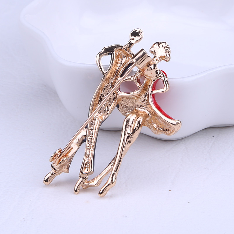 Divat Exquisite balett táncos lány bross Fényes strassz Elegáns lány kristály bross ékszerekhez, parti ruhák díszítéséhez