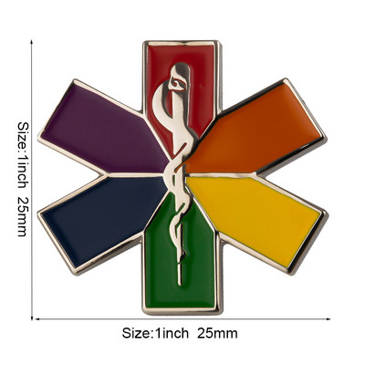 Szoptatás mulatságos Star of Life Ambulance Medical Az autó farka matrica tű bross ékszer