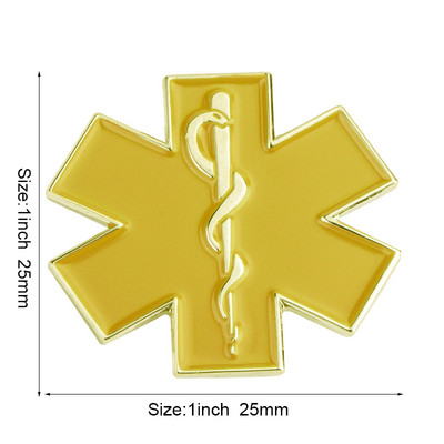 Szoptatás mulatságos Star of Life Ambulance Medical Az autó farka matrica tű bross ékszer