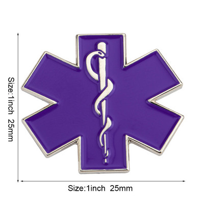 Szoptatás mulatságos Star of Life Ambulance Medical Az autó farka matrica tű bross ékszer