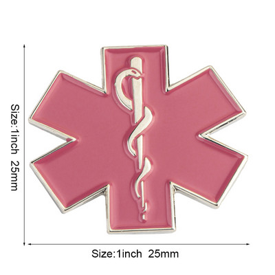 Szoptatás mulatságos Star of Life Ambulance Medical Az autó farka matrica tű bross ékszer