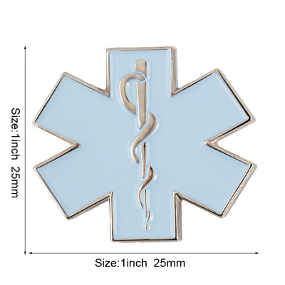 Szoptatás mulatságos Star of Life Ambulance Medical Az autó farka matrica tű bross ékszer