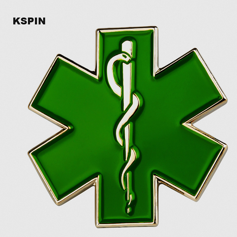 Szoptatás mulatságos Star of Life Ambulance Medical Az autó farka matrica tű bross ékszer