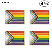 Progresa lepnuma nozīmītes karoga piespraude Atloka piespraudes nozīmītes saktas ikonas 4gab