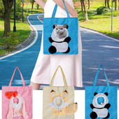 Kanvas somas kaķiem Elpojošs mazo mājdzīvnieku pārnēsāšanas soma āra aktivitātēm Pārnēsājama ceļojumu rokassomiņa un kucēnu nēsātājs