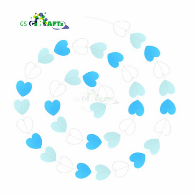 Jauna kartīte Papīra vītne rozā balts un zelts mirdzošs aplis polka punktiņi papīra vītnes ballītes reklāmkarogs mājas dekorēšana