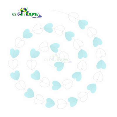 Jauna kartīte Papīra vītne rozā balts un zelts mirdzošs aplis polka punktiņi papīra vītnes ballītes reklāmkarogs mājas dekorēšana