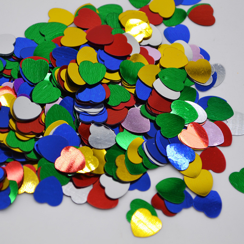 500db csillogó Arclic konfetti egyszínű szívkonfetti DIY Love esküvői asztaldísz kellékek