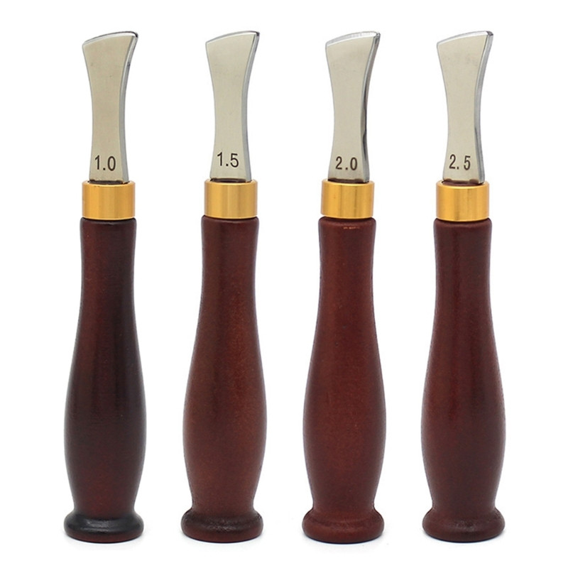 Odiniai kraštų raukšlėjimo įrankiai Odiniai seklios plyšelės tiesinio krašto įrankio briaunų užspaudimas, skirtas „pasidaryk pats“ rankų darbo odiniams amatams KXRE