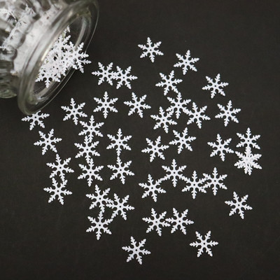 15g Konfeti Priecīga Ziemassvētku ballīte Izkaisīti Zvaigznes Sniegpārsliņa Sniegavīrs Sata Klauss Ziemeļbrieža Paillete priekšvakaram Mājas koka dekorēšanai