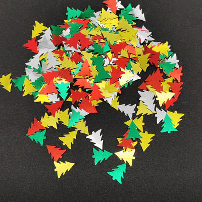 15g Konfeti Priecīga Ziemassvētku ballīte Izkaisīti Zvaigznes Sniegpārsliņa Sniegavīrs Sata Klauss Ziemeļbrieža Paillete priekšvakaram Mājas koka dekorēšanai