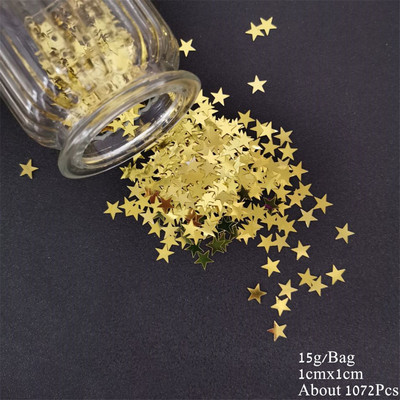 15g Konfeti Priecīga Ziemassvētku ballīte Izkaisīti Zvaigznes Sniegpārsliņa Sniegavīrs Sata Klauss Ziemeļbrieža Paillete priekšvakaram Mājas koka dekorēšanai