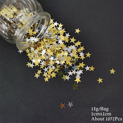 15g Konfeti Priecīga Ziemassvētku ballīte Izkaisīti Zvaigznes Sniegpārsliņa Sniegavīrs Sata Klauss Ziemeļbrieža Paillete priekšvakaram Mājas koka dekorēšanai