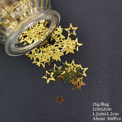 15g Konfeti Priecīga Ziemassvētku ballīte Izkaisīti Zvaigznes Sniegpārsliņa Sniegavīrs Sata Klauss Ziemeļbrieža Paillete priekšvakaram Mājas koka dekorēšanai