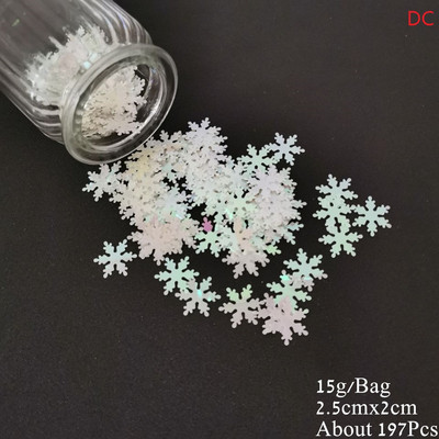 15g Konfeti Priecīga Ziemassvētku ballīte Izkaisīti Zvaigznes Sniegpārsliņa Sniegavīrs Sata Klauss Ziemeļbrieža Paillete priekšvakaram Mājas koka dekorēšanai