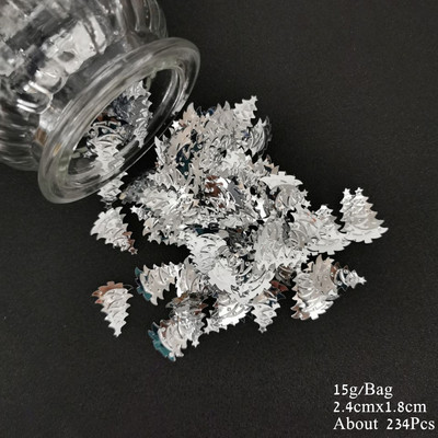 15g Konfeti Priecīga Ziemassvētku ballīte Izkaisīti Zvaigznes Sniegpārsliņa Sniegavīrs Sata Klauss Ziemeļbrieža Paillete priekšvakaram Mājas koka dekorēšanai