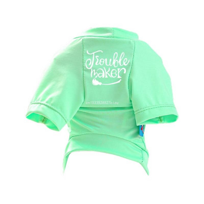 Mājdzīvnieku suņu drēbes Zaļš Mīksts, Mīlīgs T krekli ar burtiem Apdrukas Pulovers Dropship