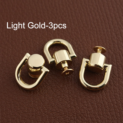 3db/zsák Fém cumi csavaros szegecsek szögek forgatható gyűrű pénztárcához lánc csat fogantyú csatlakozó barkács kiegészítők