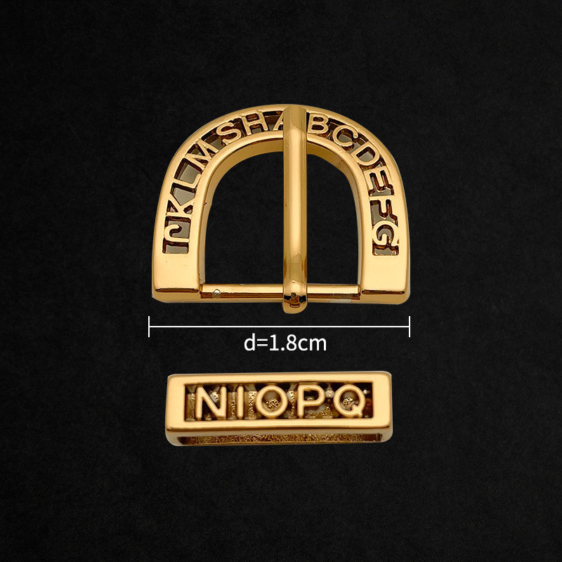 5 Komplekts Retro misiņa viena zara siksnas sprādzes komplekts Ādas jostas aparatūra DIY piederumi