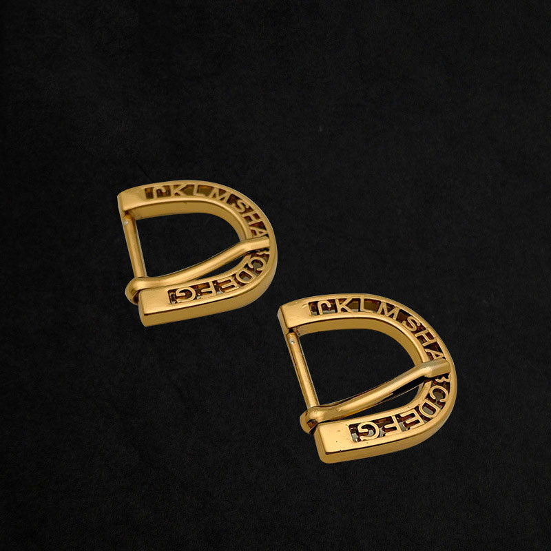 5 Komplekts Retro misiņa viena zara siksnas sprādzes komplekts Ādas jostas aparatūra DIY piederumi