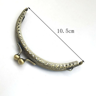 5,5-20,5 cm-es kerek fémkeret pénztárca fogantyúhoz Kuplungtáska Kézitáska Tartozékok Erszénykapocs Zár Fém csattáskák Hardver