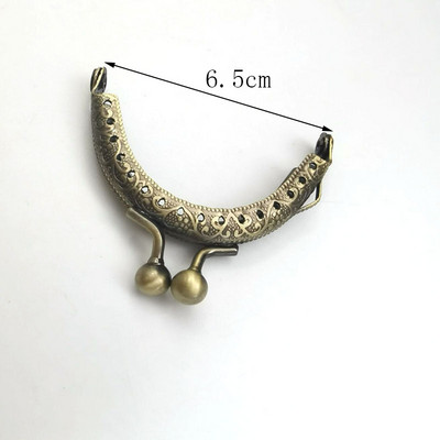 5,5-20,5 cm-es kerek fémkeret pénztárca fogantyúhoz Kuplungtáska Kézitáska Tartozékok Erszénykapocs Zár Fém csattáskák Hardver