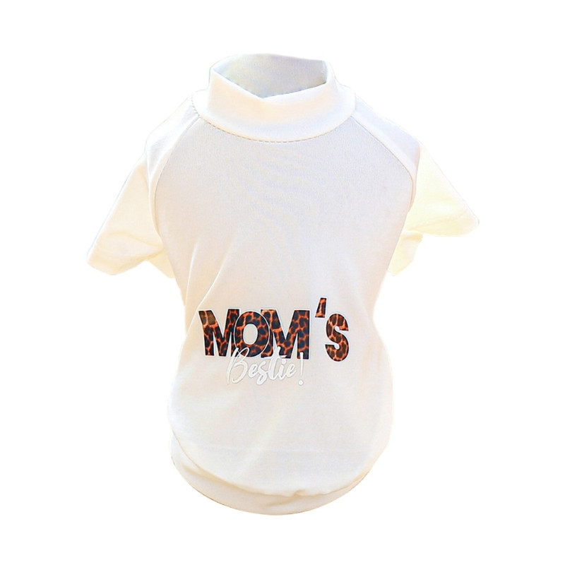 K5DC vasaras suņu T krekls ar mammas labākajiem apdruku rotājumiem, kopumā āra pastaigu suns trusis universāls kombinezons foršs stils