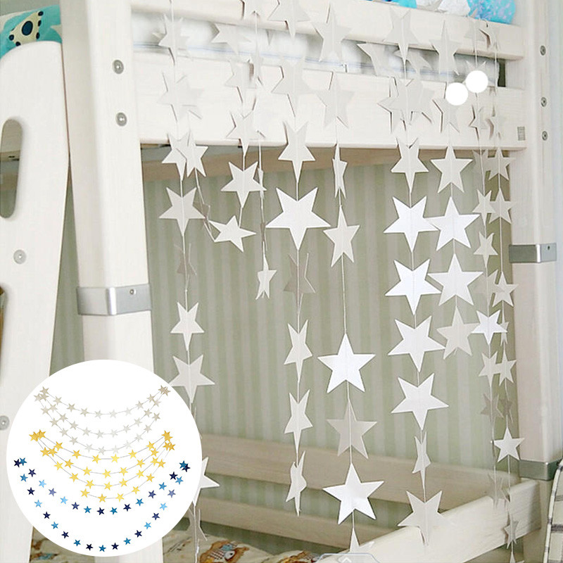 4M DIY ballītes reklāmkarogs Zvaigzne, apaļa vītnes, zibspuldze, papīrs, vītnes.