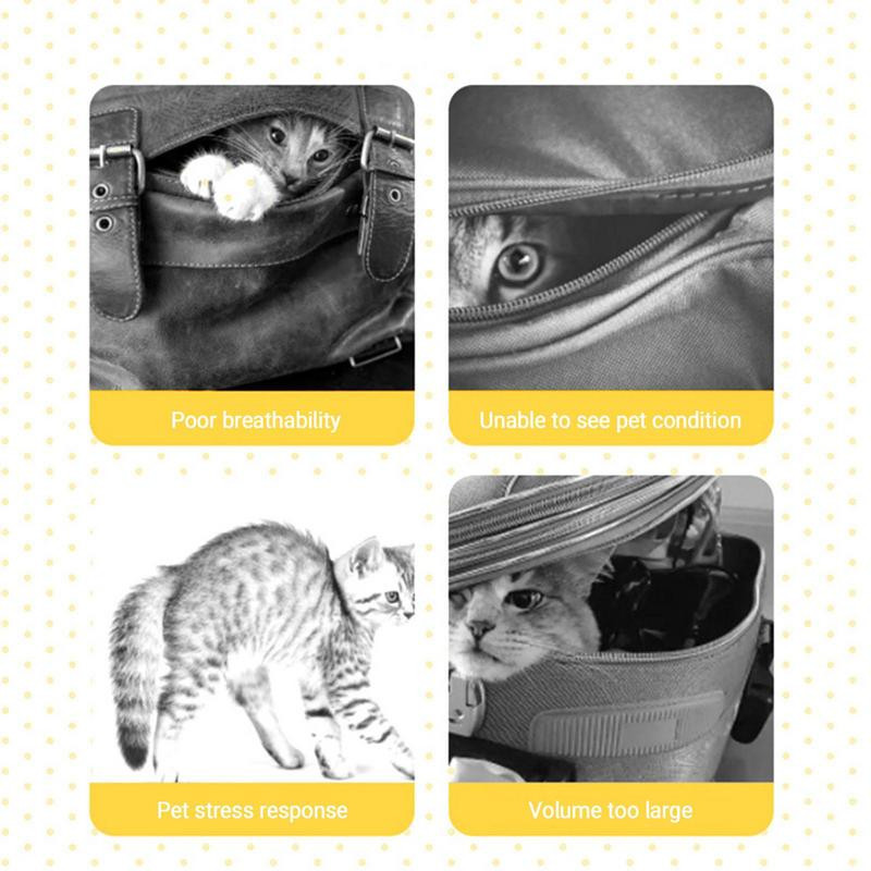 Kaķa soma ārpus pleca Audekla soma kaķiem Dzīvnieku formas krūšu soma Pārnēsājama kaķa soma ceļošanai, izejošajiem pārgājieniem