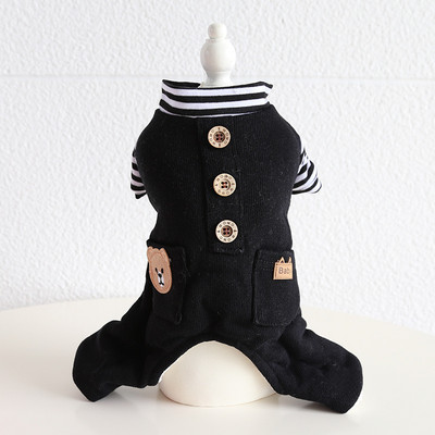 Multikrāsu karikatūra ar auto apdrukātu kombinezoni ar četrām kājām mājdzīvnieku suņiem Kokvilnas siltie kombinezoni suņiem rudens un ziemas sezonai