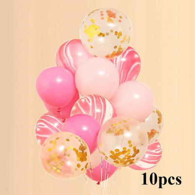 12 collu konfeti balons hēlija balons rozā zelta konfeti DIY ballīšu dekorēšana kāzu dzimšanas dienas bērnu dušā