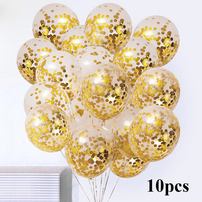 12 collu konfeti balons hēlija balons rozā zelta konfeti DIY ballīšu dekorēšana kāzu dzimšanas dienas bērnu dušā