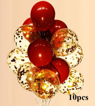 12 collu konfeti balons hēlija balons rozā zelta konfeti DIY ballīšu dekorēšana kāzu dzimšanas dienas bērnu dušā