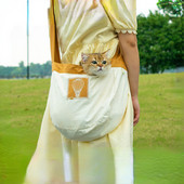 Mājdzīvnieka mugursoma Cat Out Bag Pet Crossbody Bag Pet Bag Out Ērts kaķu mugursoma Kaķu mugursomas pārvadātājs Transporte Pet Cat Carrier