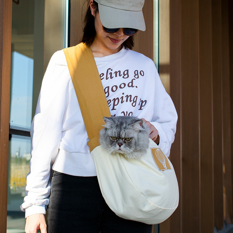Mājdzīvnieka mugursoma Cat Out Bag Pet Crossbody Bag Pet Bag Out Ērts kaķu mugursoma Kaķu mugursomas pārvadātājs Transporte Pet Cat Carrier