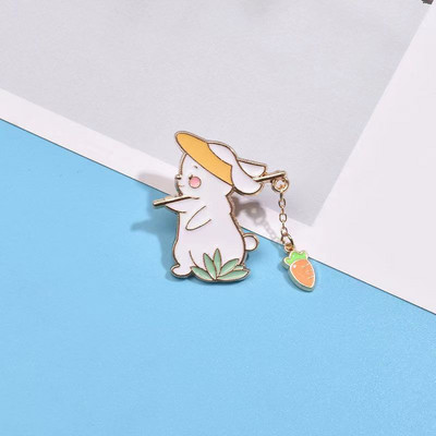 Kawaii kalapüügi kassipoegade märgid Multikas kass Täismetallist prossid Riietus Rõivad Kaunistus Koolikott Kosmeetikakottide nööpnõelad